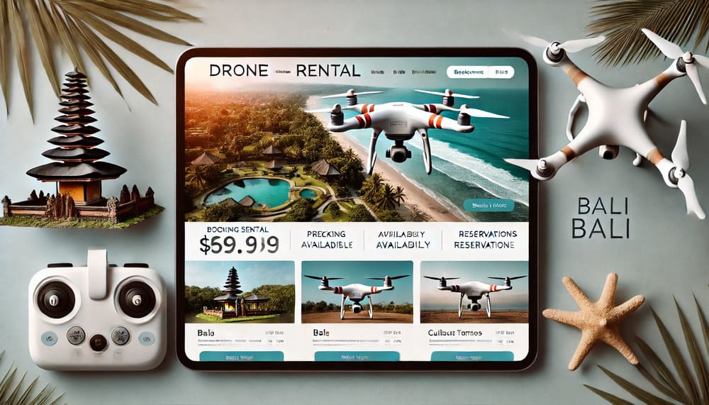 Having an idle drone in Bali is a golden opportunity to start a profitable rental business